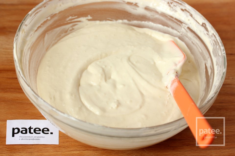 Бисквитный торт с кремом в мультиварке - Шаг 5