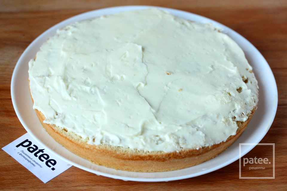 Бисквитный торт с кремом в мультиварке - Шаг 12