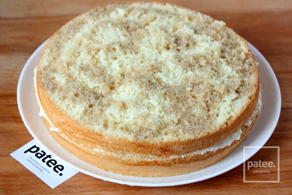 Бисквитный торт с кремом в мультиварке - Шаг 13