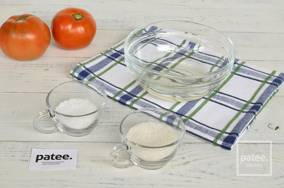 Салат из помидор в пикантном маринаде - Шаг 2