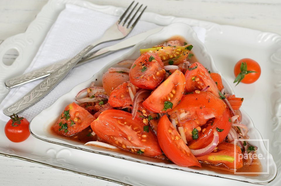 Салат из помидор в пикантном маринаде - Шаг 13