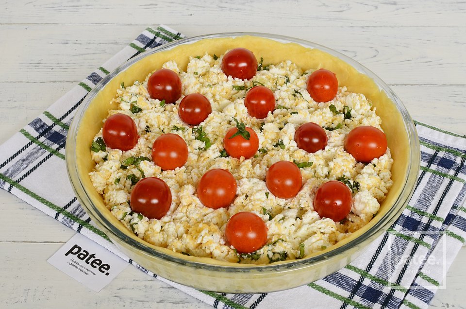 Тарт с творогом и помидорами - Шаг 12