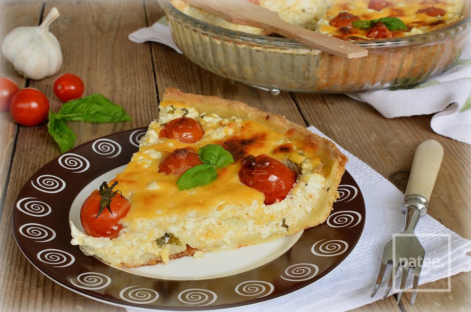 Тарт с творогом и помидорами - Шаг 15