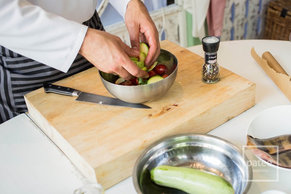 Терпуг, запеченный с молодыми кабачками - Шаг 10