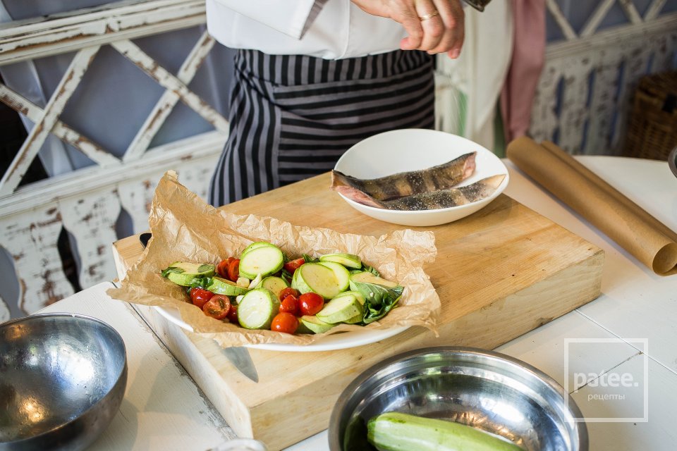 Терпуг, запеченный с молодыми кабачками - Шаг 12