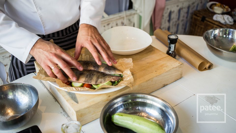 Терпуг, запеченный с молодыми кабачками - Шаг 14