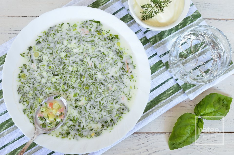 Окрошка с минеральной водой - Шаг 10