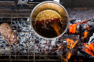 Косуля с соусом из кваса - приготовление