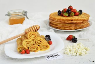 Заварные творожные блины