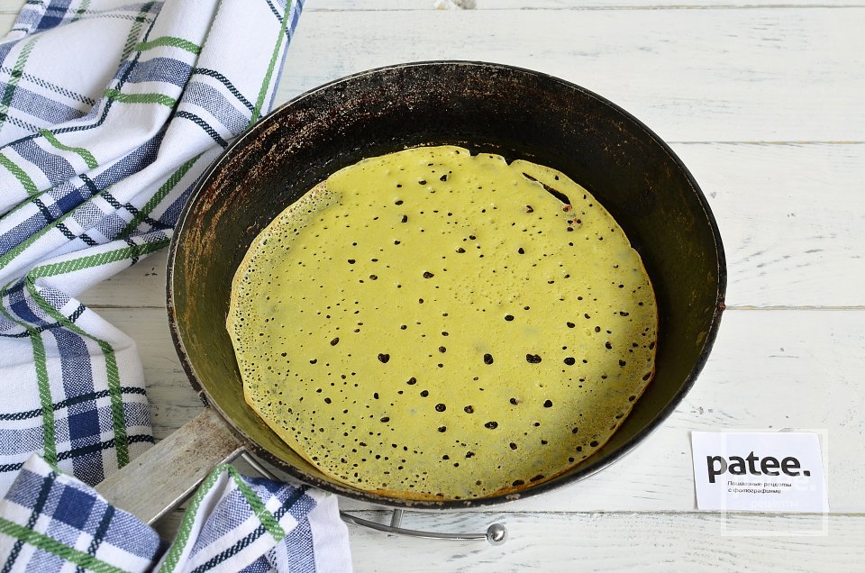 Заварные творожные блины - Шаг 8