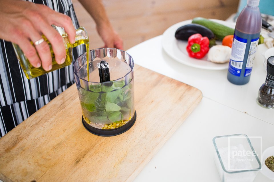 Овощи на гриле с соусом песто - Шаг 5