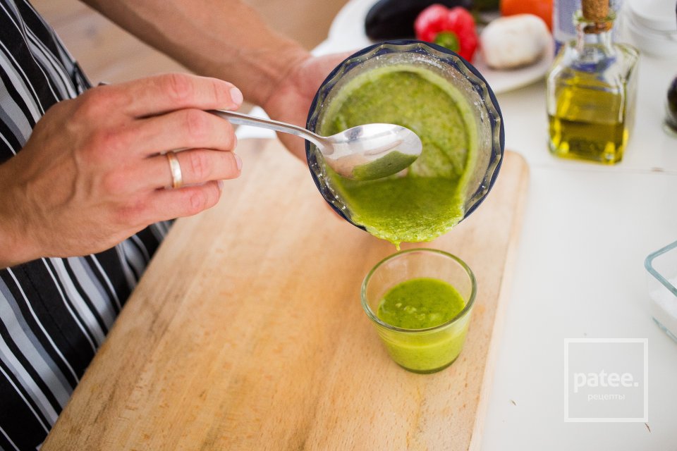 Овощи на гриле с соусом песто - Шаг 7