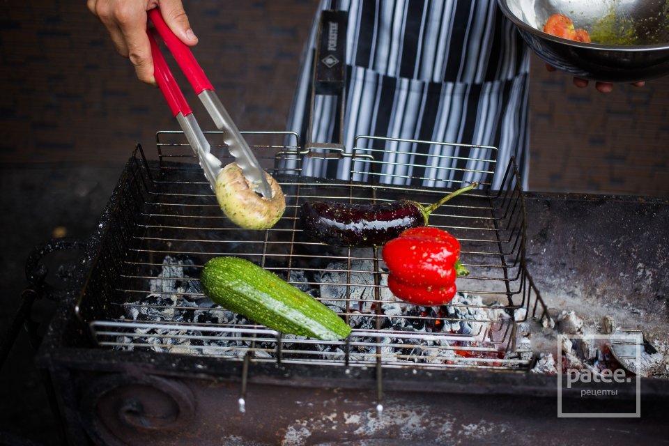 Овощи на гриле с соусом песто - Шаг 19