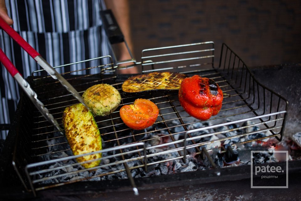 Овощи на гриле с соусом песто - Шаг 20