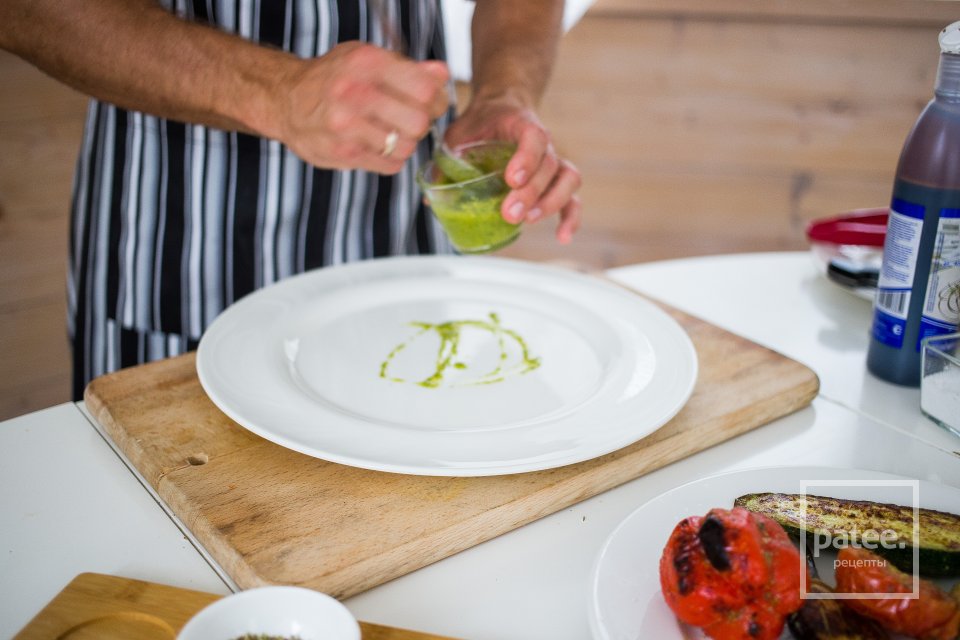 Овощи на гриле с соусом песто - Шаг 21