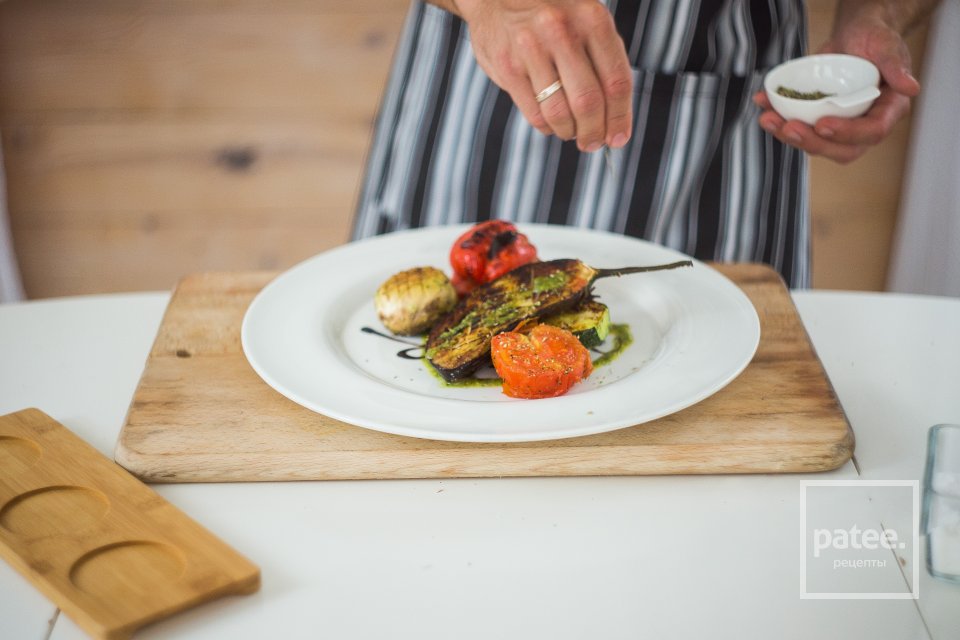 Овощи на гриле с соусом песто - Шаг 25