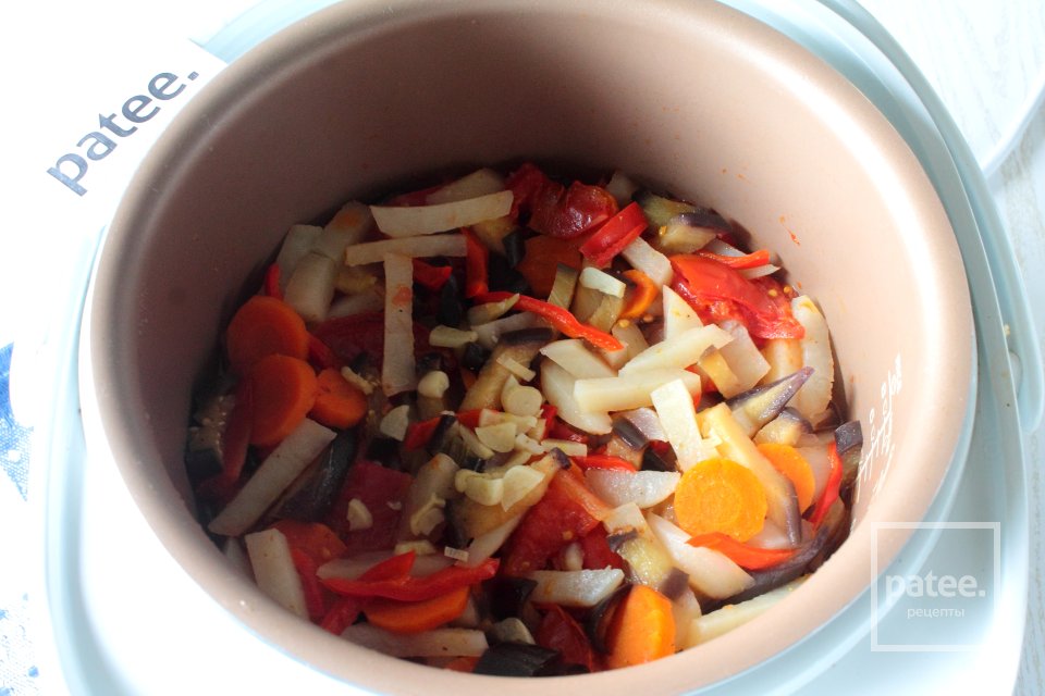 Баклажаны с картофелем в мультиварке - Шаг 9