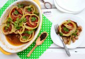 Запеченные овощи с грибами