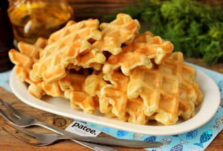 Крабовые вафли с укропом