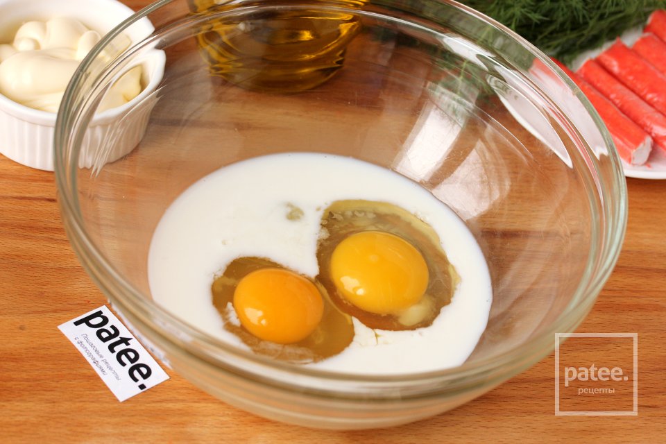 Крабовые вафли с укропом - Шаг 3