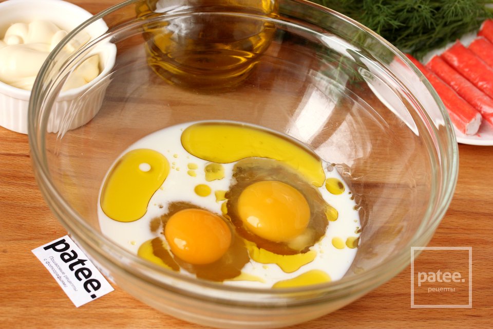 Крабовые вафли с укропом - Шаг 4