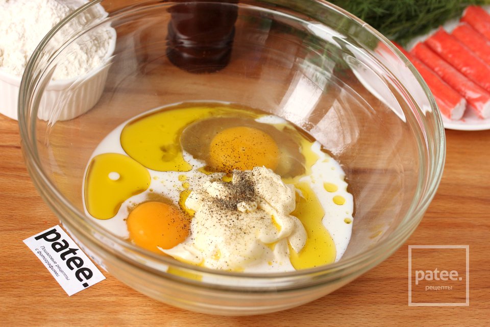 Крабовые вафли с укропом - Шаг 5