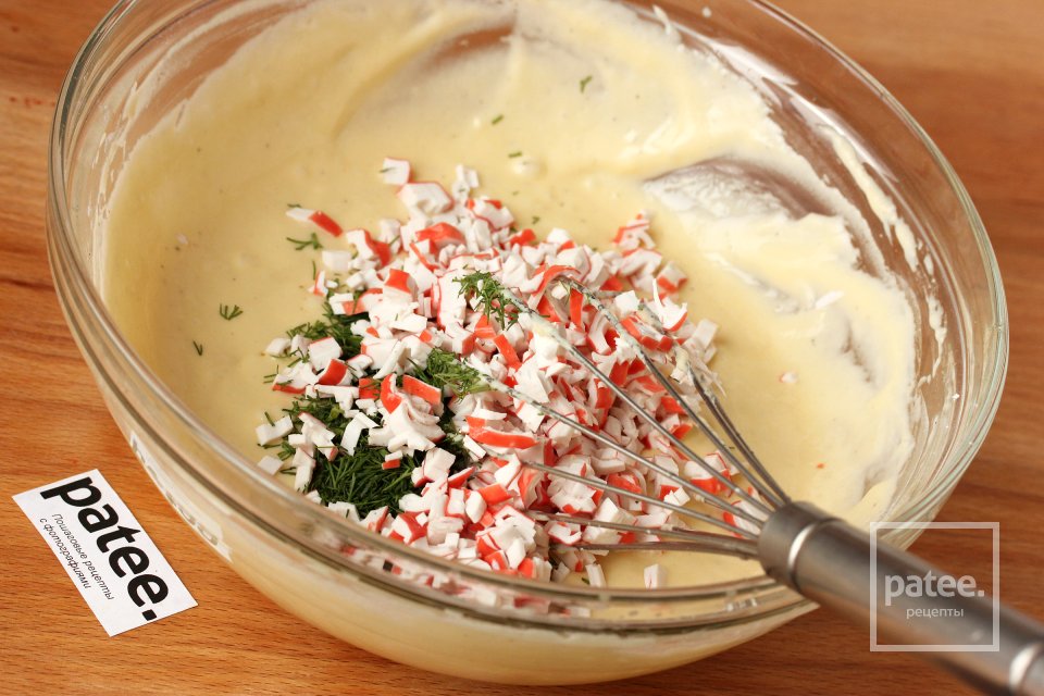 Крабовые вафли с укропом - Шаг 10