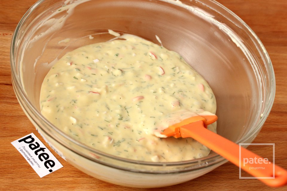 Крабовые вафли с укропом - Шаг 11