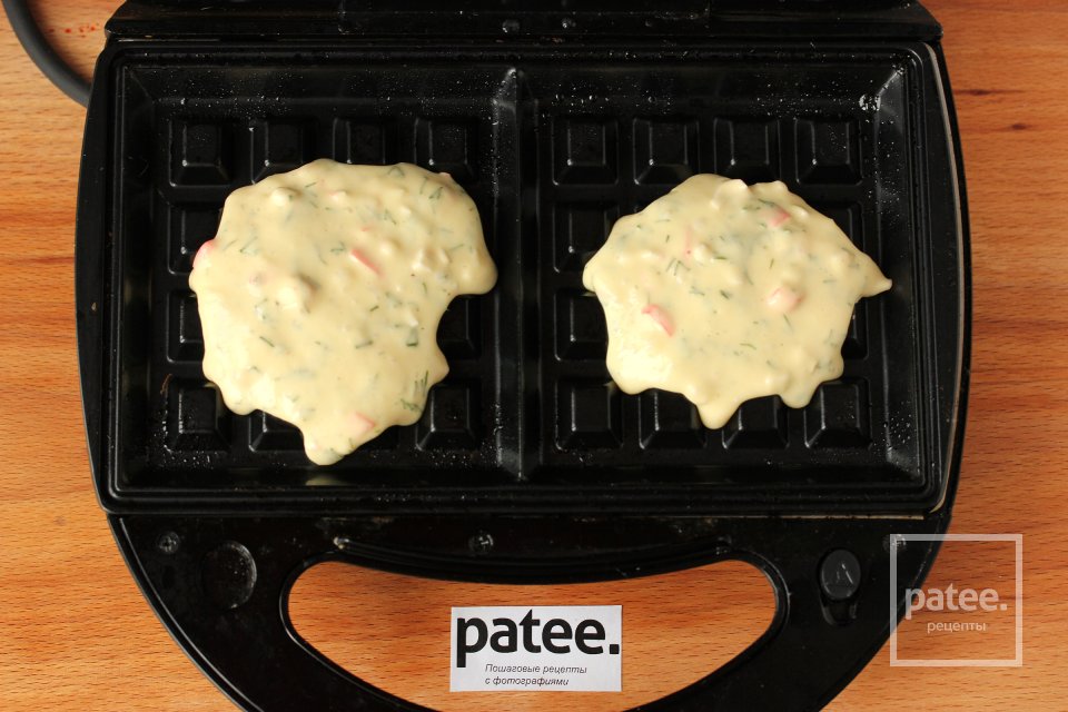 Крабовые вафли с укропом - Шаг 12