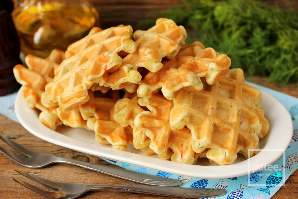 Крабовые вафли с укропом - Шаг 15