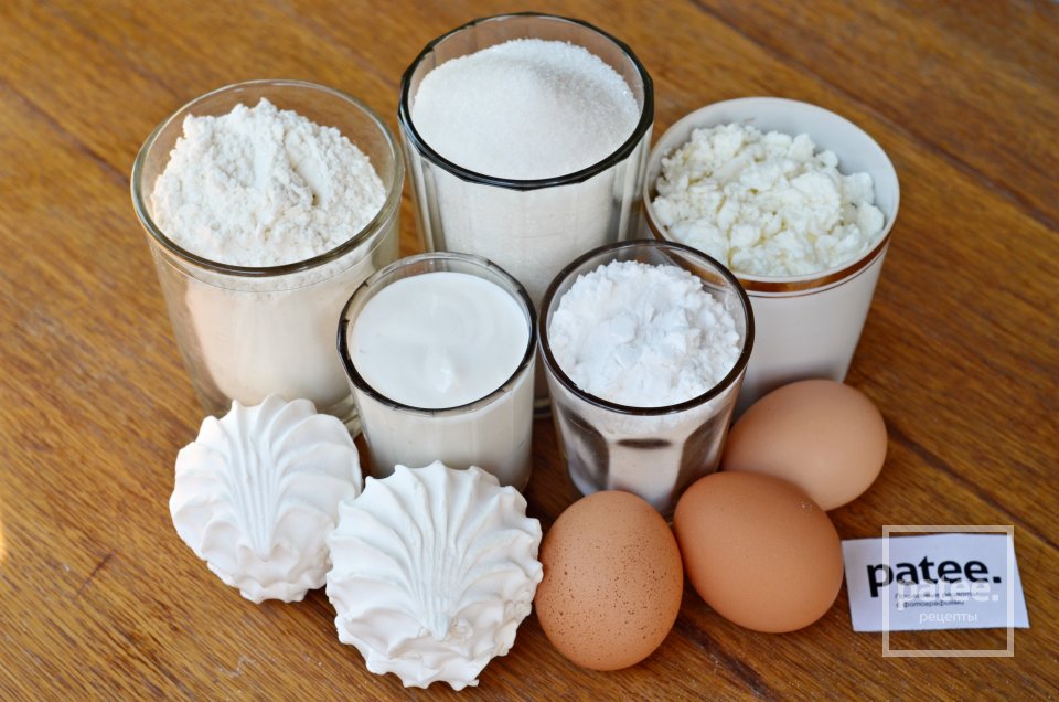 Творожный пирог с зефиром - Шаг 1