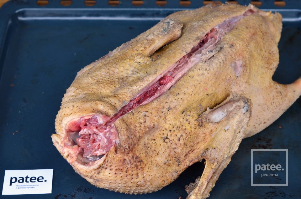 Утка фаршированная блинами - Шаг 4