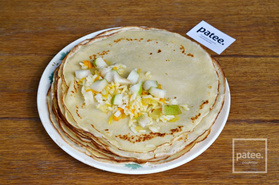 Утка фаршированная блинами - Шаг 13