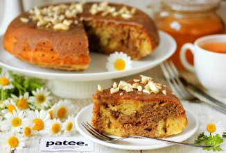 Шоколадно-банановый пирог в мультиварке