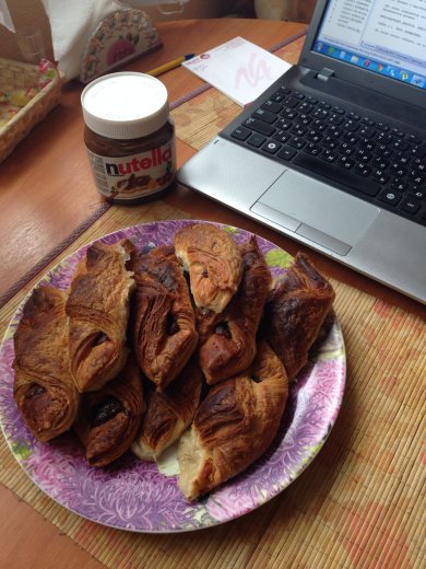 Французские круасаны с Орехово-шоколадной пастой - Шаг 5