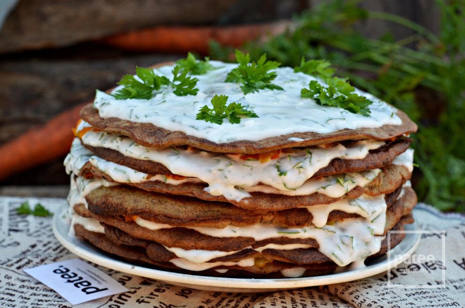 Печеночный торт со сметанной заправкой - Шаг 18