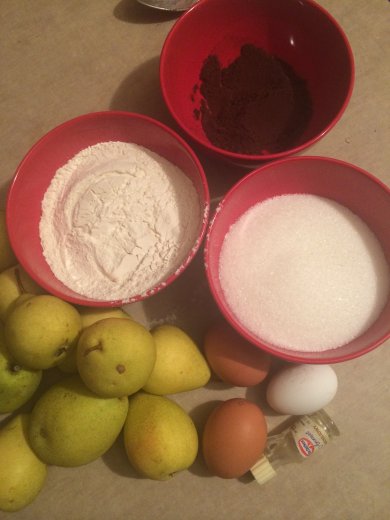 Шоколадно-грушевая шарлотка - Шаг 1