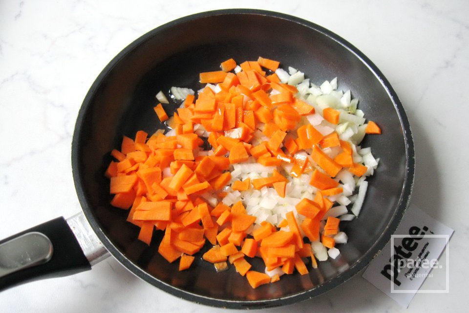 Суп с индейкой, зелёной  чечевицей и лисичками - Шаг 8