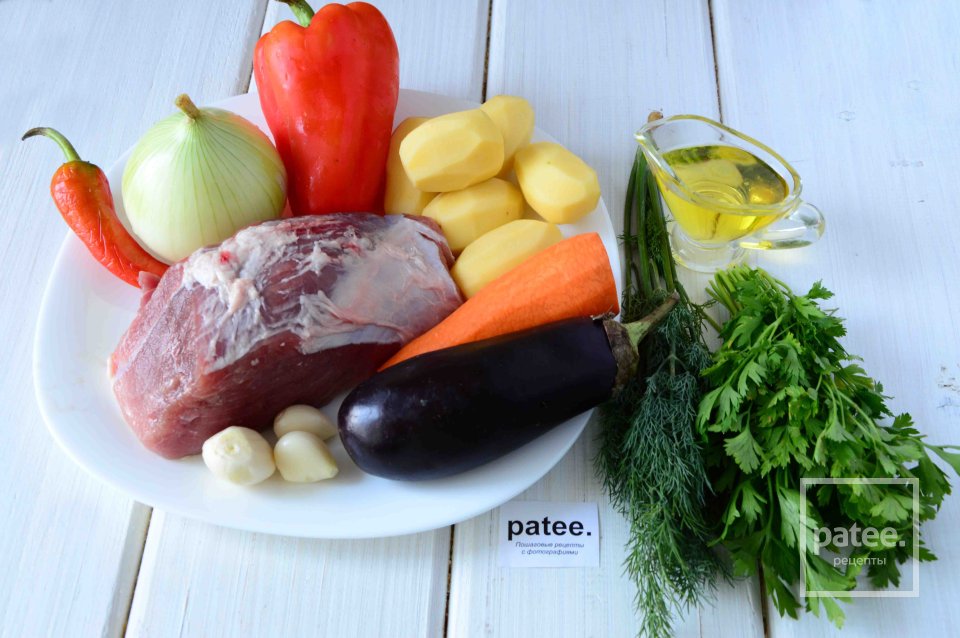 Соус из свинины и овощей - Шаг 1