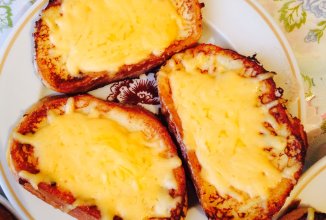 Гренки с сыром