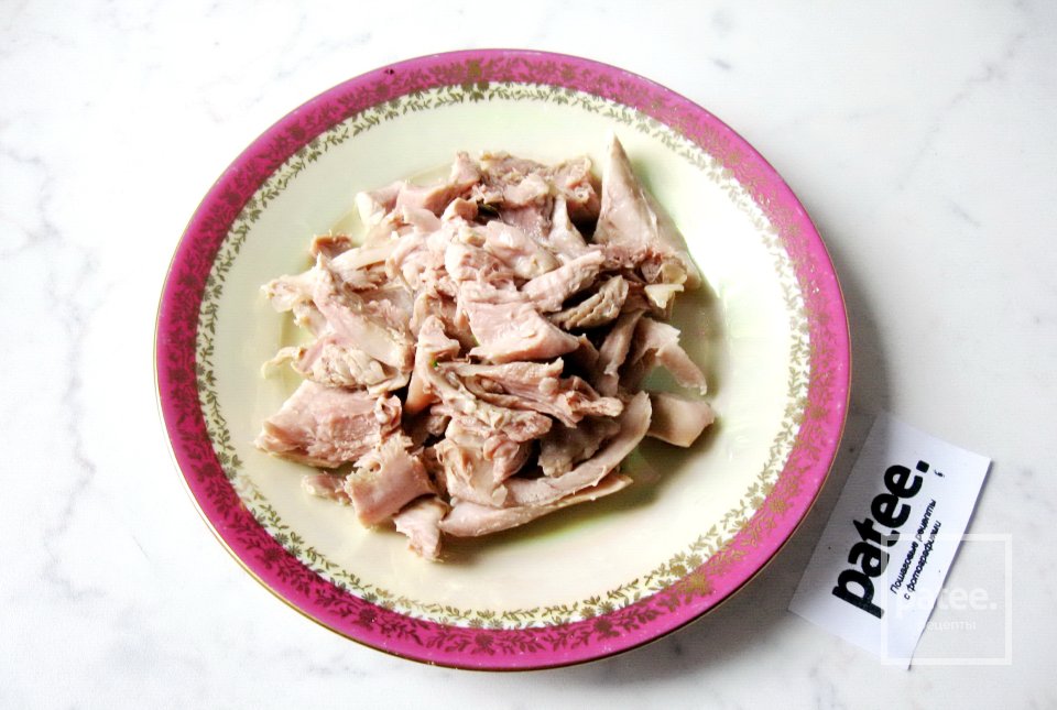 Суп с индейкой, зелёной  чечевицей и лисичками - Шаг 5