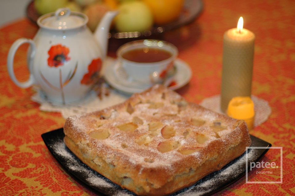 Воздушная шарлотка с яблоками - Шаг 8