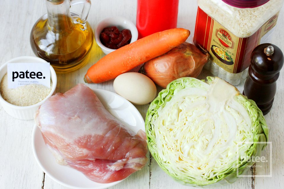 Ленивые голубцы в духовке - Шаг 1