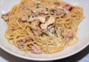Паста "Карбонара" с грибами