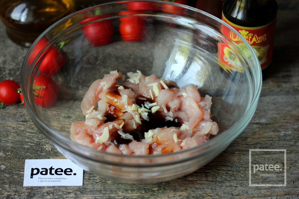 Куриное филе в устричном соусе с овощами - Шаг 4