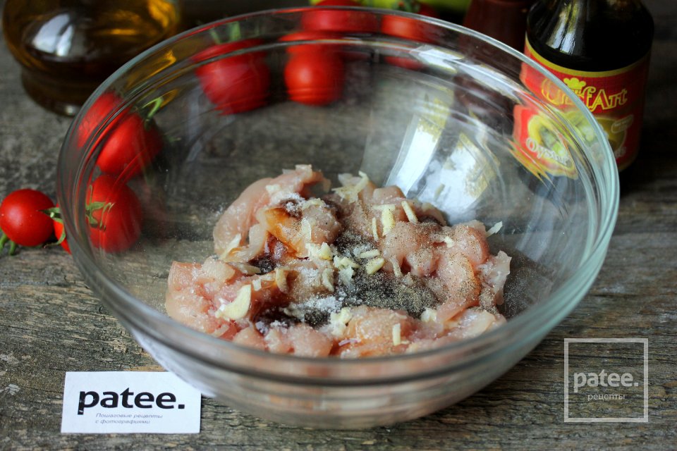 Куриное филе в устричном соусе с овощами - Шаг 5