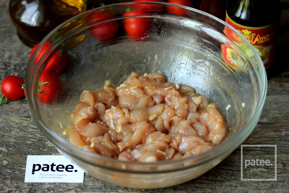 Куриное филе в устричном соусе с овощами - Шаг 6