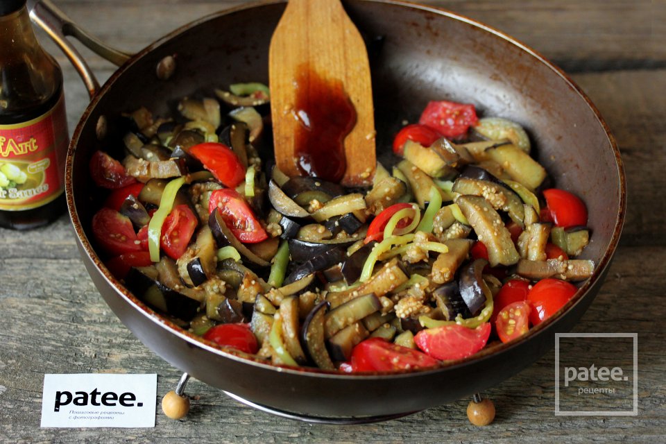 Куриное филе в устричном соусе с овощами - Шаг 12