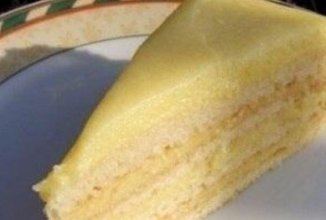 Торт с творожным заварным кремом