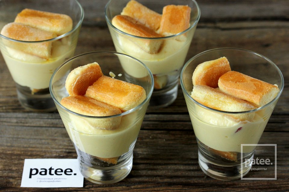 Крем Пломбир с клубникой и савоярди - Шаг 13